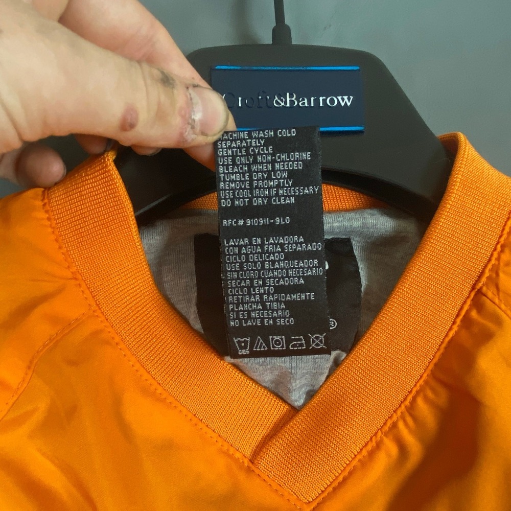 Starter Tennessee Volunteers Pullover Jacket Youth Size 6/7 Orange Windbreaker - Picture 6 of 11